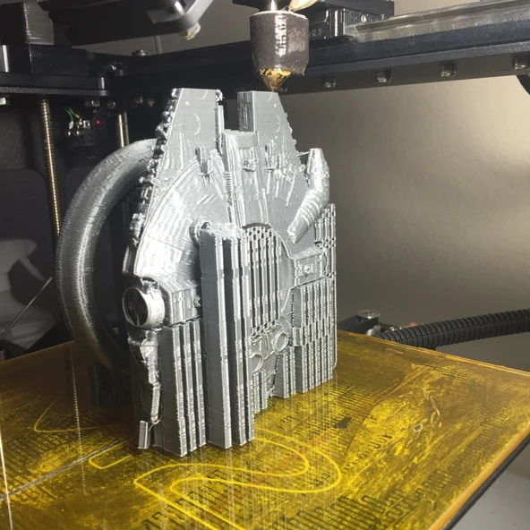 Byr Millennium Falcon Kahve damlası üzerine dök (Plastik Aparattır!!!) 3D - 4