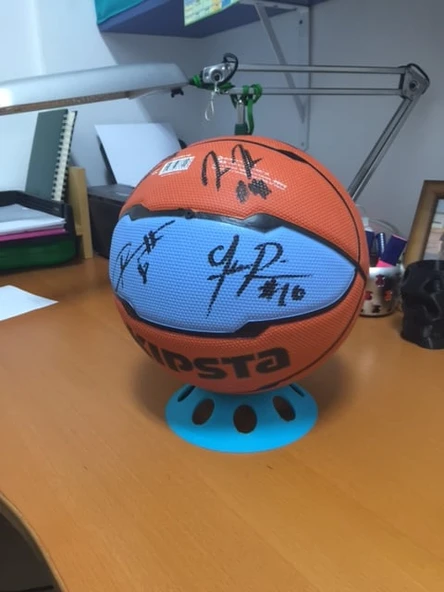Byr İmzalı bir basketbol topu için destek (Plastik Aparattır!!!) 3D - Resim 4