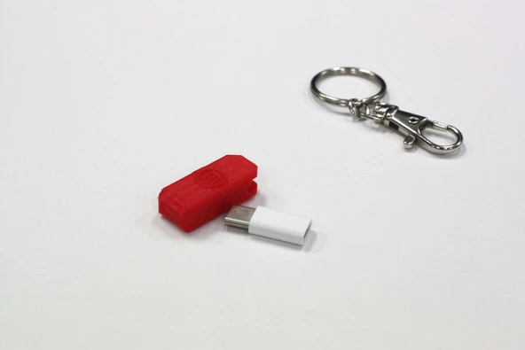 Byr Mikro USB'den Tip C'ye Adaptör Kutusu (Plastik Aparattır!!!) 3D - Resim 4
