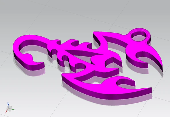 Byr Akrep kolye - Akrep kolye (Sadece Plastik Aparattır!!!) 3D - Resim 3