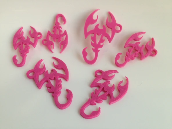 Byr Akrep kolye - Akrep kolye (Sadece Plastik Aparattır!!!) 3D - Resim 4