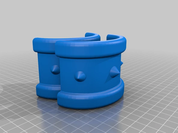 Byr Cosplay kostümü için Spikey bilezik (Sadece Plastik Aparattır!!!) 3D - Resim 4