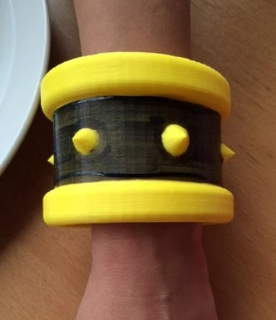 Byr Cosplay kostümü için Spikey bilezik (Sadece Plastik Aparattır!!!) 3D - Resim 2