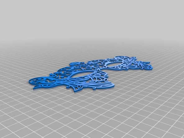 Byr Dantel modeli Maske (Sadece Plastik Aparattır!!!) 3D - Resim 4