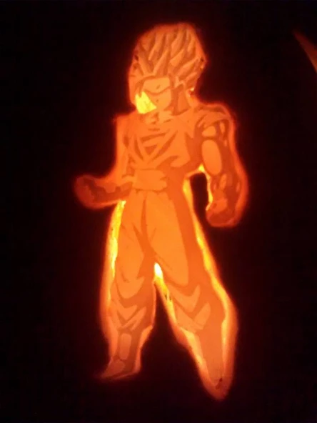Süper Saiyan Goku'nun Litophanesi (Plastik Aparattır!!!)