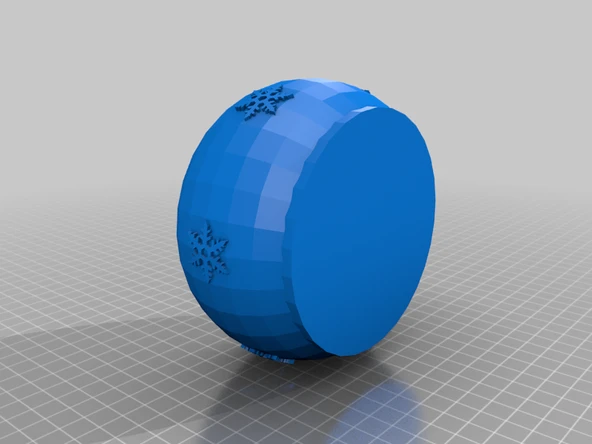 Byr Kar tanesi kasesi (Sadece Plastik Aparattır!!!) 3D - 3