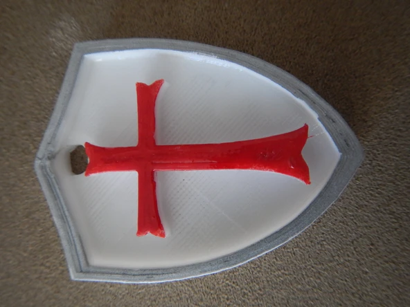 Byr Tapınakçı Kalkanı (Sadece Plastik Aparattır!!!) 3D - Resim 4