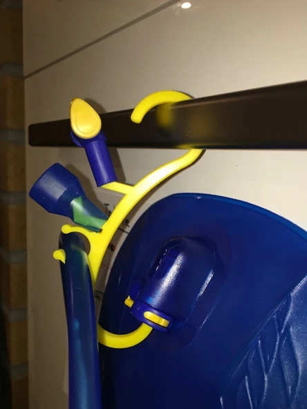 Byr Hidrasyon tankı kurutma klipsi (hortumu ve diğer parçaları taşır). (Sadece Plastik Aparattır!!!) 3D - Resim 4