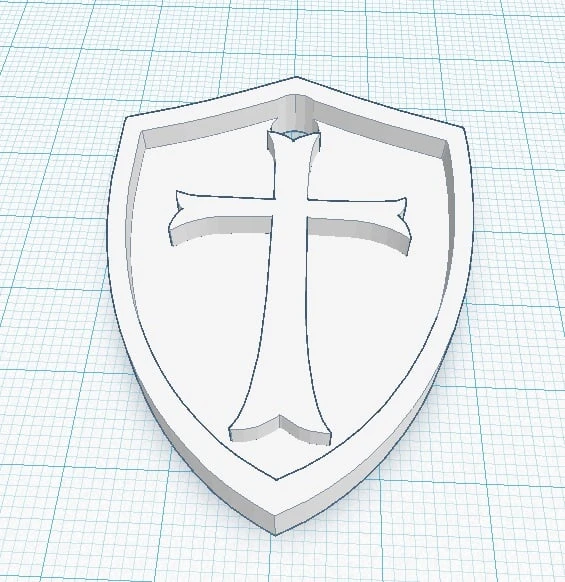 Byr Tapınakçı Kalkanı (Sadece Plastik Aparattır!!!) 3D - Resim 3