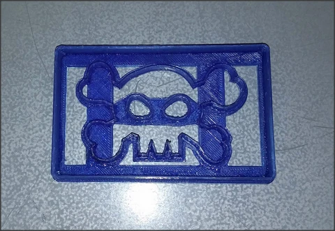 Byr Jolly Roger Bayrağı Çerez Kesici (Sadece Plastik Aparattır!!!) 3D - Resim 2