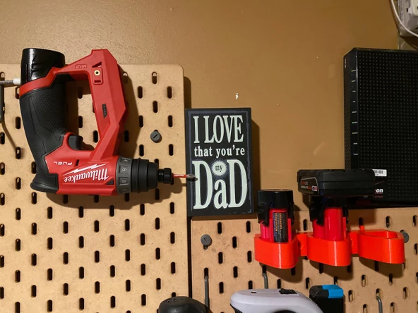 IKEA Skadis için Milwaukee M12 pil tutucusu T3994613