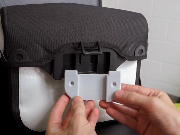 Byr Ortlieb gidon çantası için Klickfix duvara montaj aparatı T1832801 3D - Resim 4