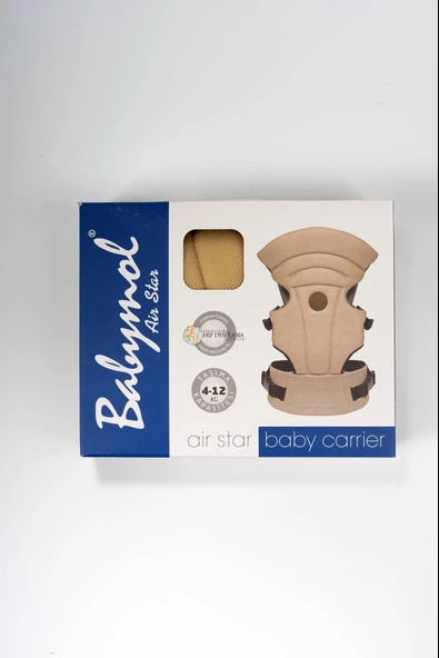 Babymol Air Star Ortopedik Kanguru 4-12 kg Taşıma Kapasiteli Bej - 3