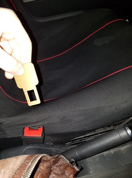 Citroen C4 Emniyet kemeri alarm aparatı (Beyaz) T3376419