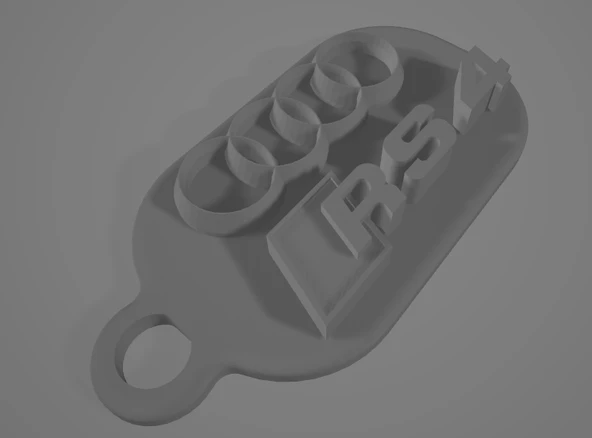 Byr Audi Ach RCH Anahtarlık T4740094 3D - Resim 2