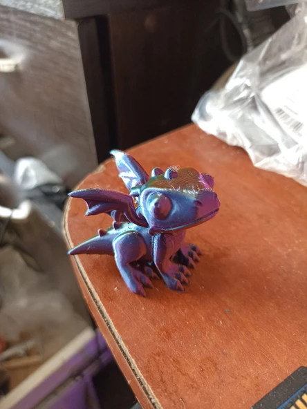 Byr Sevimli Ejderha - daha kolay baskı T1624412 3D - Resim 5