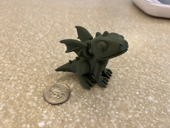 Byr Sevimli Ejderha - daha kolay baskı T1624412 3D - Resim 3