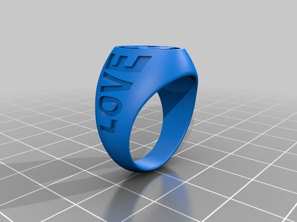 Byr Yüzük Sevgi ve Barış T5382559 3D ürün görseli