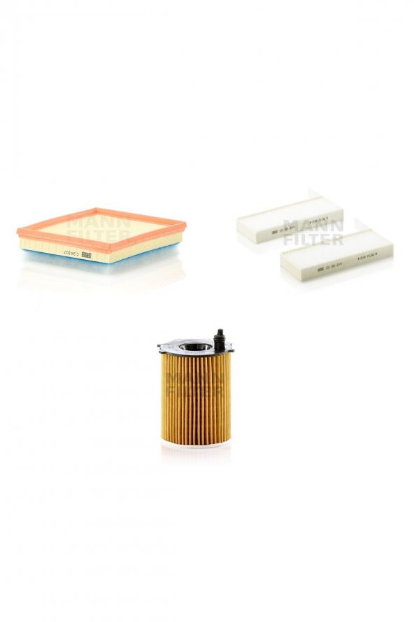 Peugeot 308 II 1.6 BlueHdi (T9) 95-99-120 Hp 14 > Mann Filtre Bakım Seti
