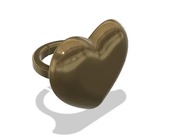 Byr Kalp Yüzük T3450901 3D - Resim 2