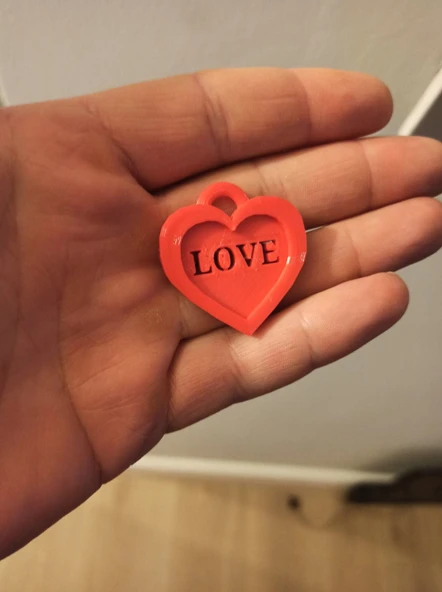 Byr Kalp anahtarlık T4788045 3D ürün görseli