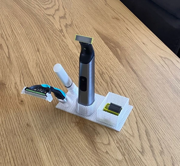 Byr OneBlade Pro tutucu / banyo standı + bıçak istifleyici T6713689 3D ürün görseli