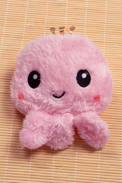 Sevimli Pembe Peluş Çanta Anahtarlık