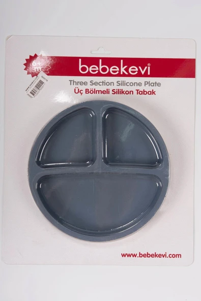 Bebek Tabak Silikonlu 3'lü Bölün Lacivert