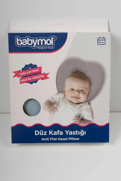 Ergonomik Düz Kafa Yastığı Mavi
