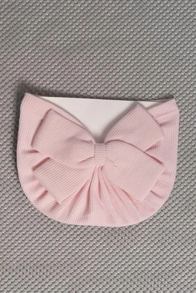 Fiyonklu Saç Bonesi Toz Pembe - 1