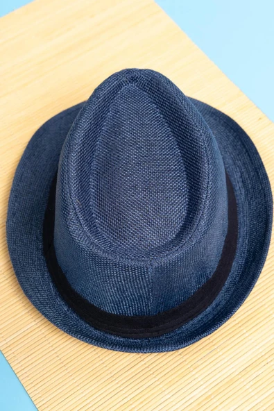 Yazlık Örgü Fedora Şapka Laciver