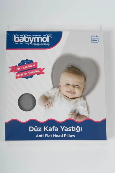 Ergonomik Düz Kafa Yastığı Gri