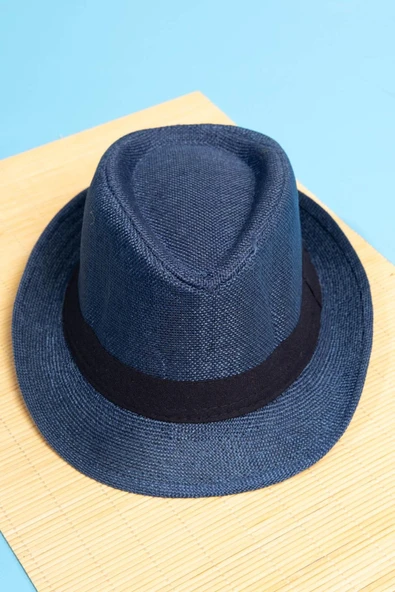 Yazlık Örgü Fedora Şapka Laciver - 2