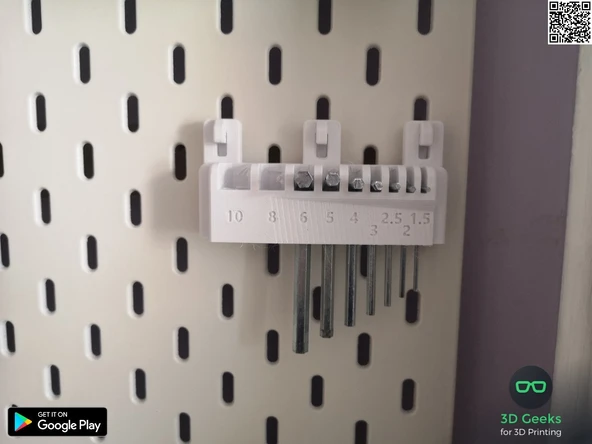 Byr Altıgen anahtar tutucu Skadis T3193656 3D - Resim 7