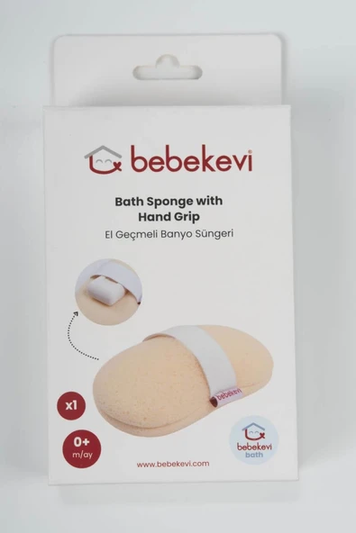 Yumuşak Dokulu, El Geçmeli Bebek Banyo Süngeri