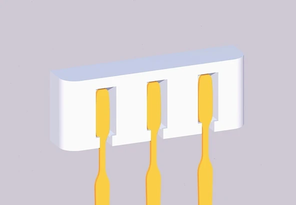 Byr Basit Diş Fırçası Duvar Tutucusu T4808195 3D - 3