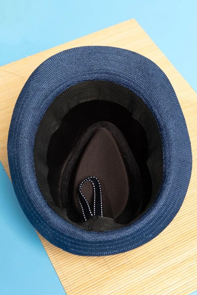 Yazlık Örgü Fedora Şapka Laciver - 4