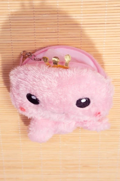 Sevimli Pembe Peluş Çanta Anahtarlık - 5