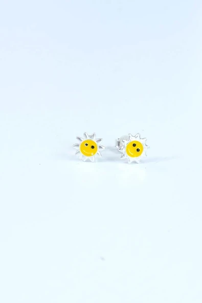 Güneş Gümüş Küpe