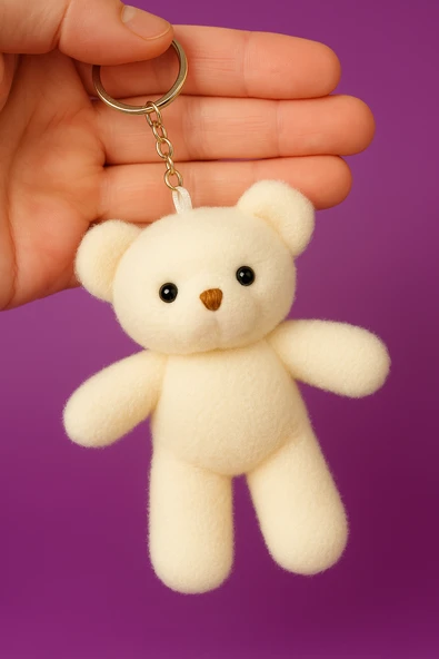 Mini Peluş Ayıcıklı Anahtarlık