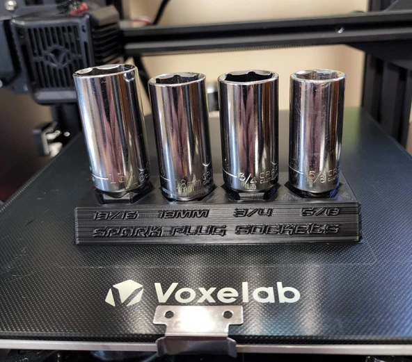 Byr Craftsman Alet Kutusu Çekmecesi İçin Buji Soket Tutucu 4 parça T5382911 3D ürün görseli