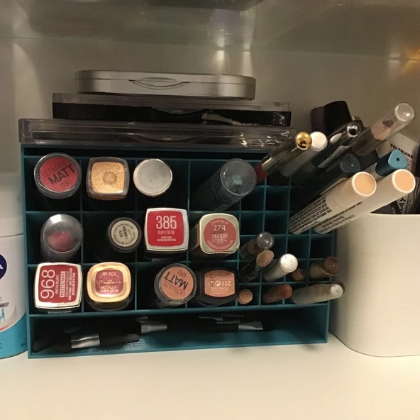 Byr Büyük ruj ve eyeliner tutucusu/Makyaj organizatörü T2804034 3D - 6