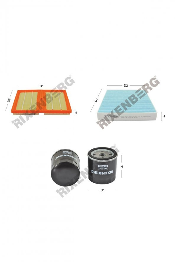 Volkswagen Polo V 1.0 Tsi (6C) 95-110 Hp 14 > Rixenberg Filtre Bakım Seti ürün görseli