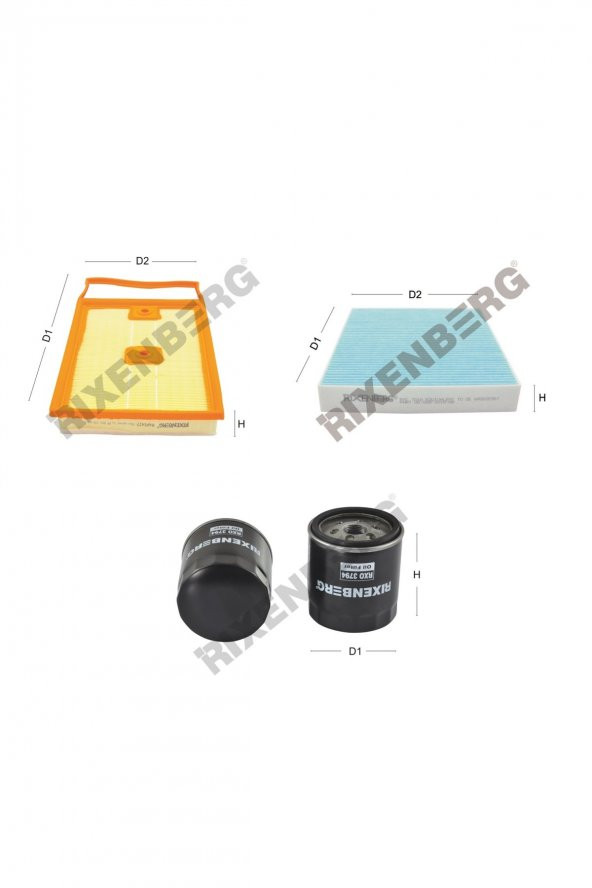 Volkswagen Polo V 1.4 Tdi (6C) 75-90-105 Hp 14 > Rixenberg Filtre Seti ürün görseli