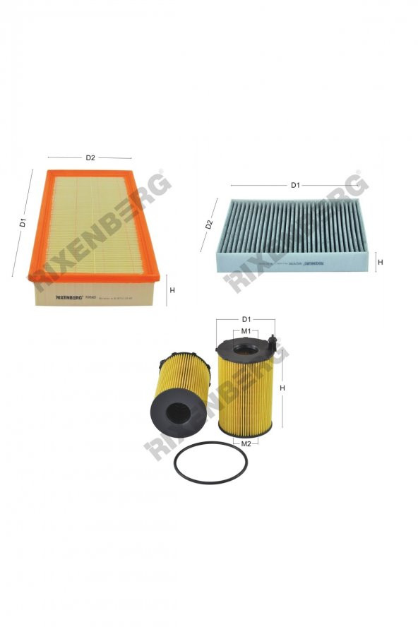 Volkswagen Touareg II (7P) 3.0 Tdi 245 Hp 11 > Rixenberg Filtre Bakım Seti ürün görseli
