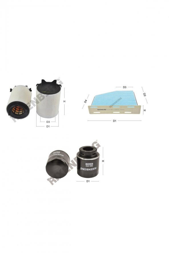 Volkswagen Golf VI 1.2 Tsi (5K1,AJ5,521) 86 Hp  10 > Rixenberg Filtre Bakım Seti ürün görseli
