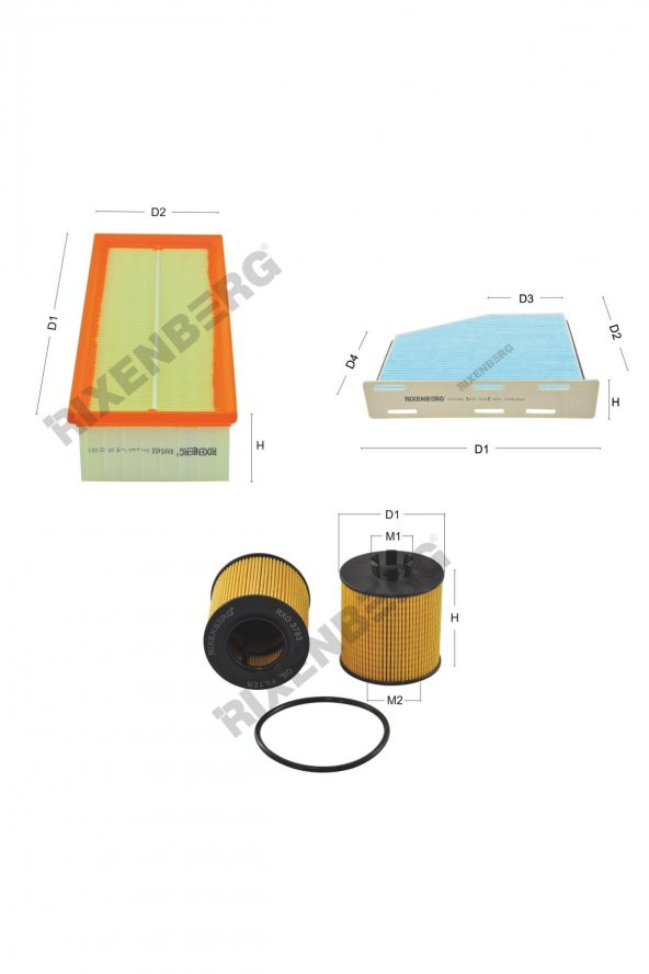 Volkswagen Tiguan I 1.4 Tsi (5N) 150 Hp 07 > Rixenberg Filtre Bakım Seti ürün görseli 1