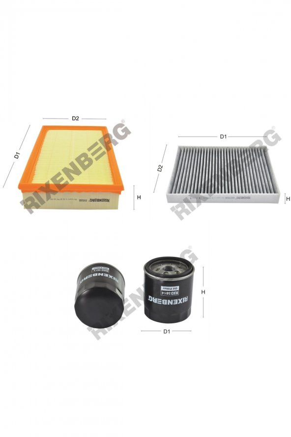 Volkswagen Transporter (T6) 2.0 Tdi (SF,SG) 180 Hp 15 > Rixenberg Filtre Bakım Seti ürün görseli