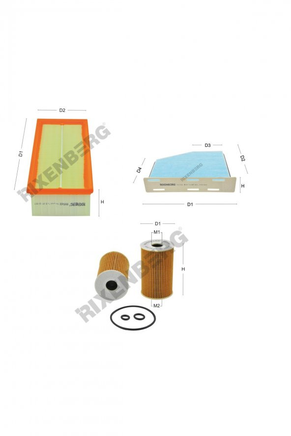 Volkswagen Caddy IV (2K,SA,SE) 2.0 Tdi  110-140 Hp 15 > Rixenberg Filtre Bakım Seti ürün görseli