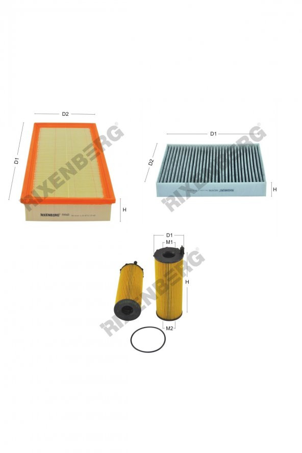 Volkswagen Touareg II (7P) 3.0 Tdi 240 Hp (Motor Kodu CASA) 10 > Rixenberg Filtre Bakım Seti ürün görseli